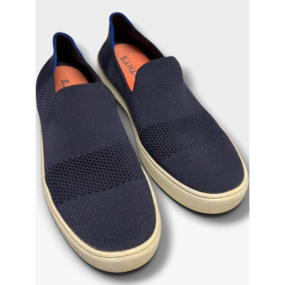 Rothy's The Sneaker Maritime Lattice Stitch Navy Slip On Shoes Size 11
